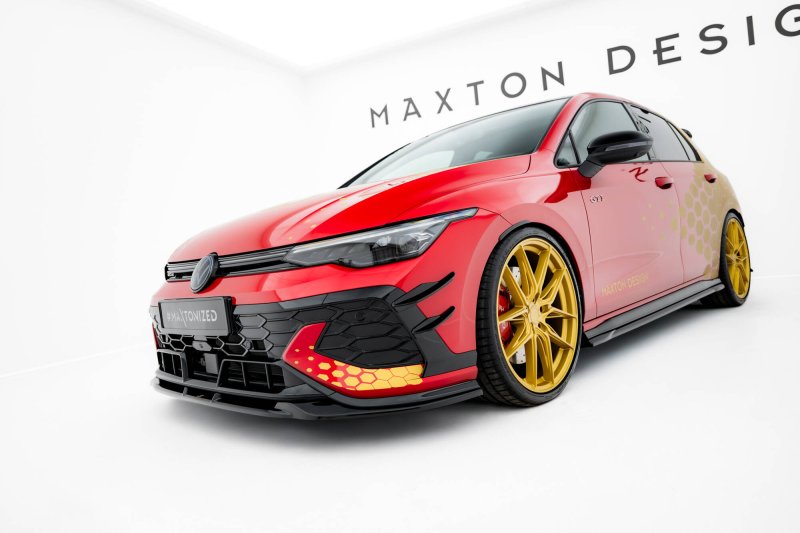 Maxton Stoßstangenflügel vorne (Canards) VW Golf GTI Clubsport Mk8 Facelift VW-GO-8F-GTI-CS-CAN1