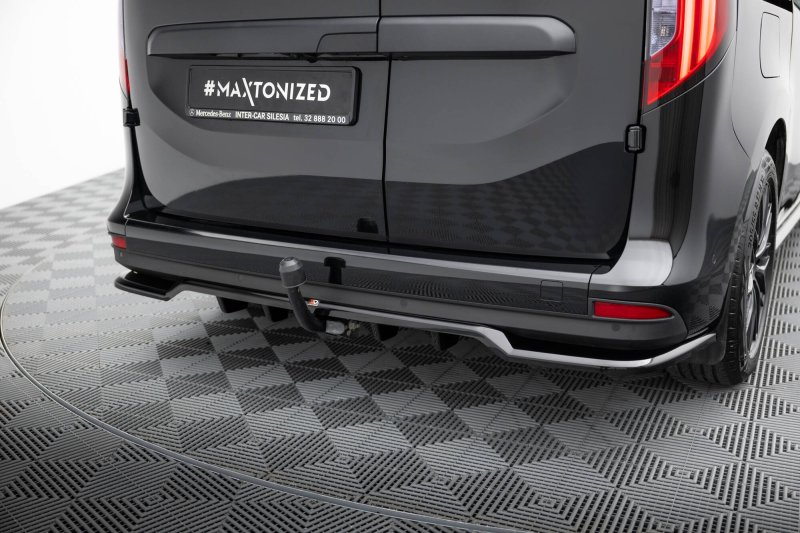 Maxton Mittlerer Cup Diffusor Heck Ansatz Mercedes-Benz T W420 schwarz Hochglanz ME-T-1-RD1G+RD2-G