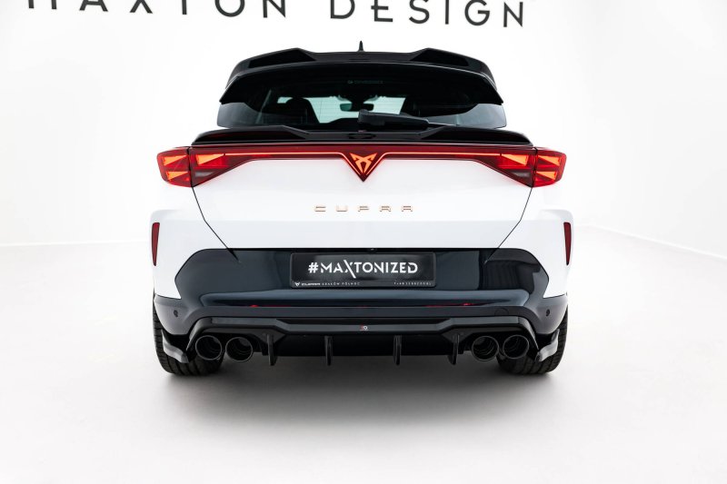 Maxton Diffusor Heck Ansatz + Endschalldampfer Sportauspuff Attrappe Cupra Formentor Mk1 Facelift CU-FO-1-RS3G+RS3RG+BLACK