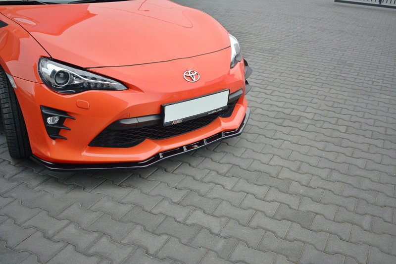 Maxton Front Ansatz V.3 für TOYOTA GT86 FACELIFT schwarz Hochglanz TO-GT86-1F-FD3-G