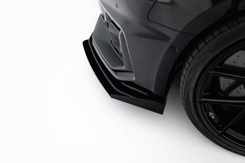Maxton Street Pro Front Ansatz + Flaps Audi RS5 Coupe / Sportback F5 schwarz Hochglanz AURS52SBCNC-FD1BRB+FSF1-G