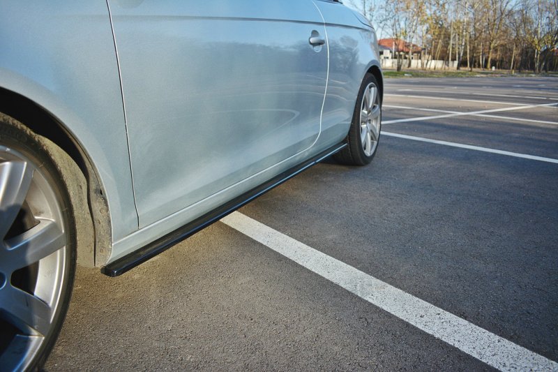 Maxton Seitenschweller Ansatz für VW EOS schwarz Hochglanz VW-EOS-1-SD1-G