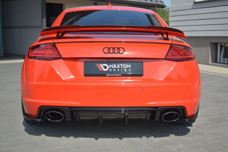 Maxton Diffusor Heck Ansatz für Audi TT RS 8S schwarz Hochglanz AU-TT-3-RS-RS1-G