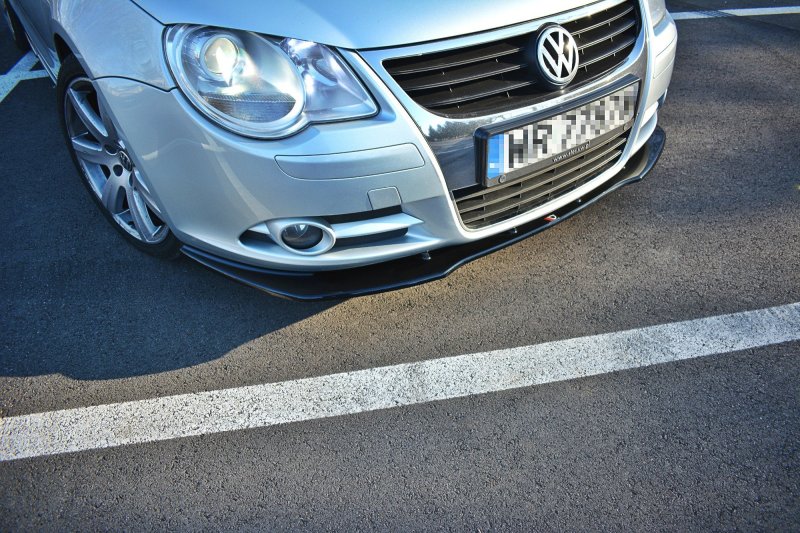 Maxton Front Ansatz V.1 für VW EOS schwarz Hochglanz VW-EOS-1-FD1-G