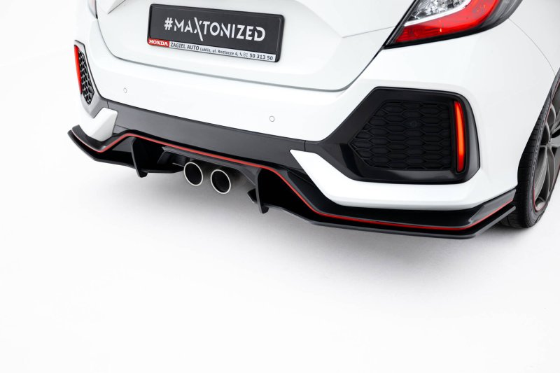 Maxton Street Pro Heck Ansatz Flaps Diffusor Honda Civic Sport Mk 10 HOCI10SPORTCNC-RSD2BRB