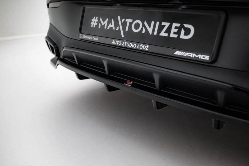 Maxton Mittlerer Cup Diffusor Heck Ansatz Mercedes-Benz CLE AMG-Line C236 schwarz Hochglanz ME-CLE-236-AMGLINE-RD1G+RD2-G