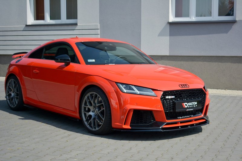Maxton Front Ansatz V.2 für Audi TT RS 8S schwarz Hochglanz AU-TT-3-RS-FD2-G