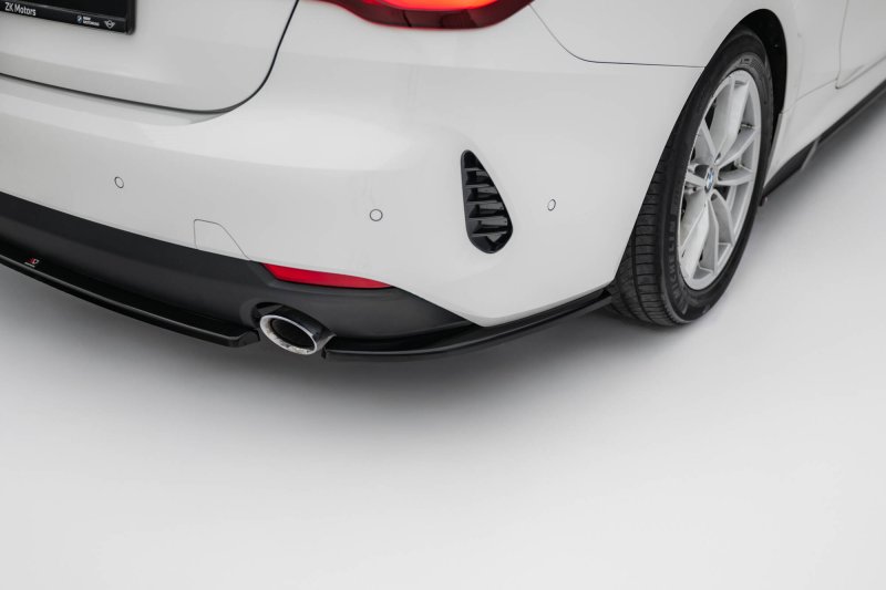 Maxton Heck Ansatz Flaps Diffusor BMW 4er Coupe / Cabrio G22 / G23 schwarz Hochglanz BM-4-G23-CA-RSD1-G