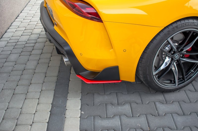 Maxton Heck Ansatz Flaps Diffusor V.2 für Toyota Supra Mk5 schwarz Hochglanz TO-SU-5-RSD2-G