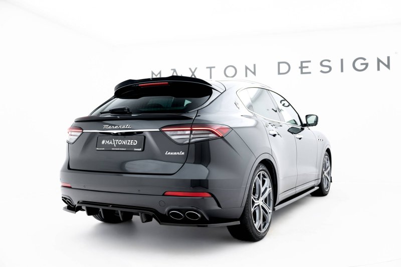 Maxton Mittlerer Cup Diffusor Heck Ansatz Maserati Levante GT Mk1 Facelift schwarz Hochglanz MS-LE-1F-GT-RD1G+RD2-G