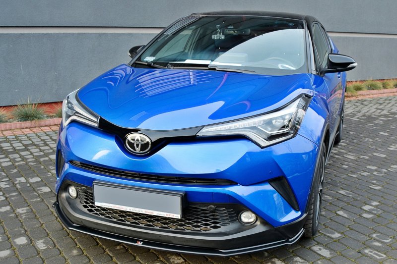 Maxton Front Ansatz V.1 für TOYOTA C-HR  schwarz Hochglanz TO-CH-R-1-FD1-G