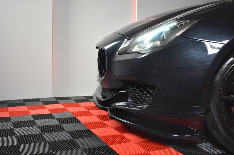 Maxton Front Ansatz für MASERATI QUATTROPORTE MK.6 vor Facelift schwarz Hochglanz MS-QP-6-FD1-G