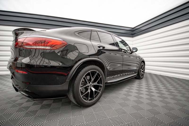 Maxton Seitenschweller Ansatz für Mercedes-Benz GLC Coupe AMG-Line C253 Facelift schwarz Hochglanz ME-GLC-C253F-AMGLINE-SD1-G