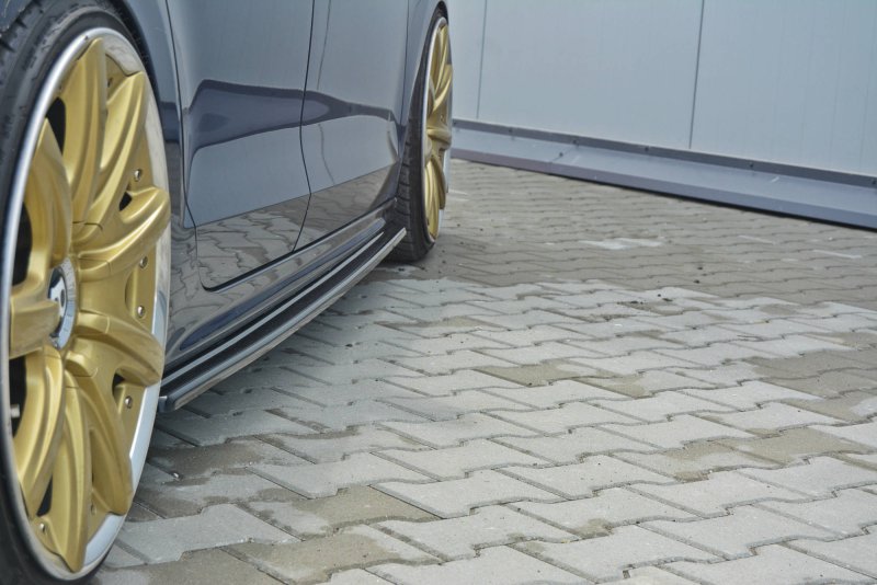 Maxton Seitenschweller Ansatz für VOLKSWAGEN JETTA MK6 SEDAN vor Facelift schwarz Hochglanz VW-JE-6-SD1-G
