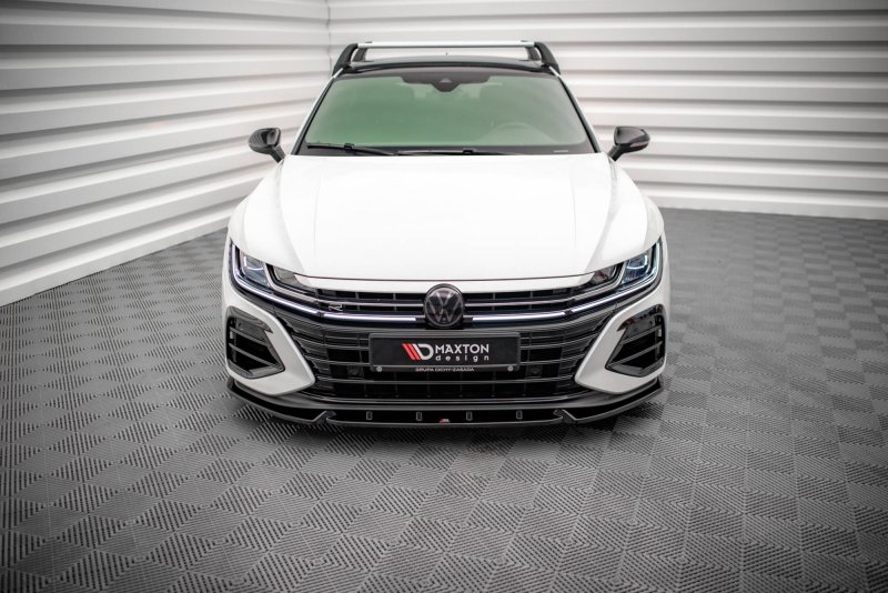 Maxton Front Ansatz V.2 für Volkswagen Arteon R schwarz Hochglanz VW-AR-1F-R-FD2-G
