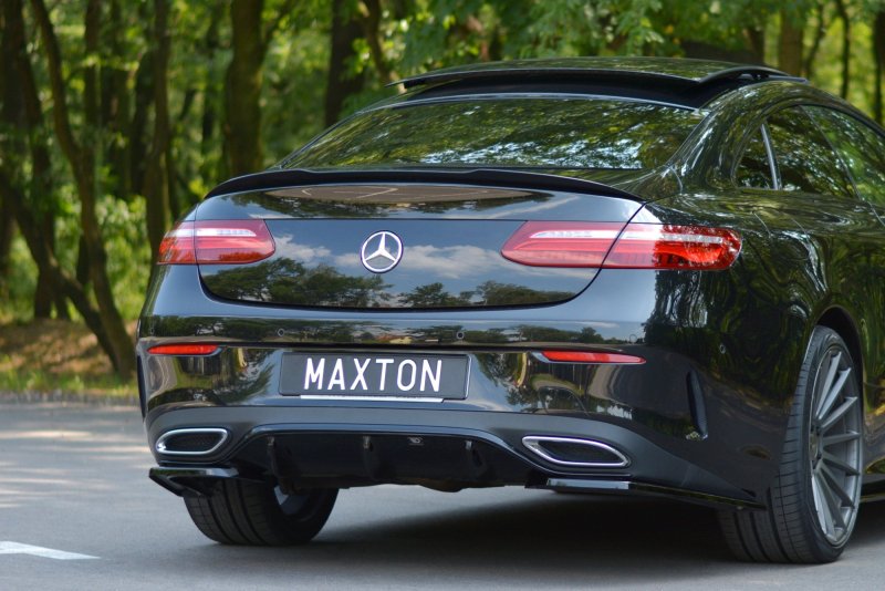 Maxton Spoiler CAP für Mercedes-Benz E-Klasse W213 Coupe (C238) AMG-Line schwarz Hochglanz ME-E-213-AMGLINE-C-CAP1-G