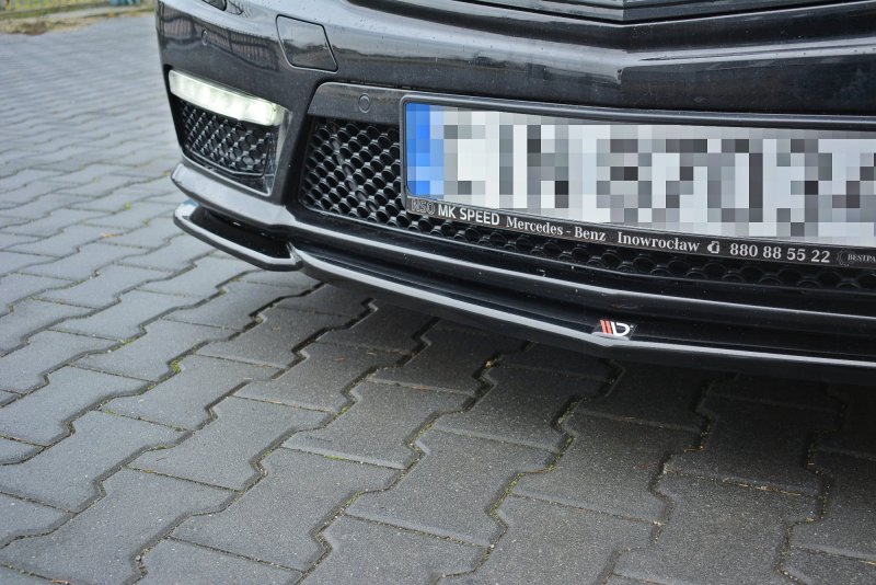 Maxton Front Ansatz V.1 für Mercedes E63 AMG W212  schwarz Hochglanz ME-E-212-AMG-FD1-G