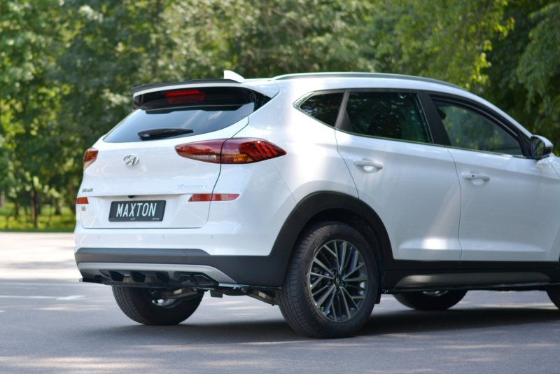 Maxton Diffusor Heck Ansatz für Hyundai Tucson Mk3 Facelift schwarz Hochglanz HY-TU-3F-RS2-G