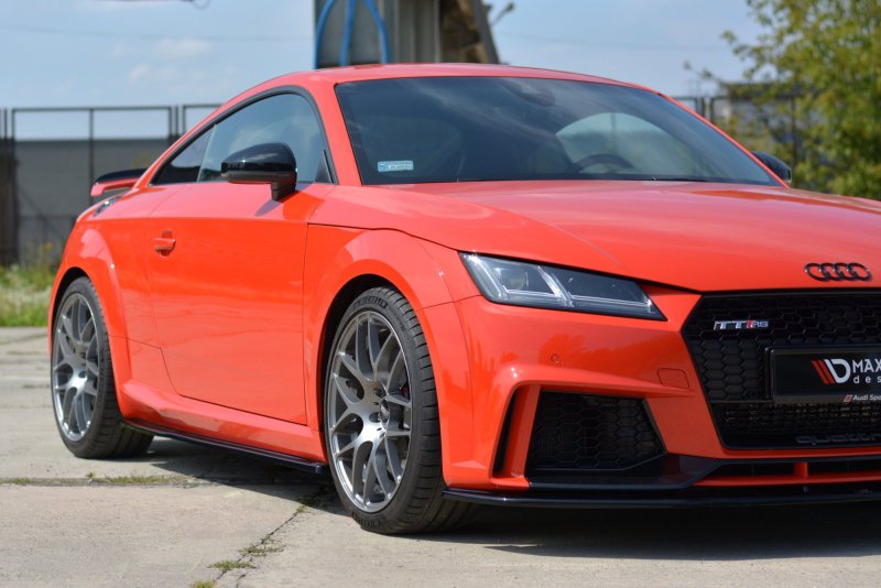 Maxton Seitenschweller Ansatz für Audi TT RS 8S  schwarz Hochglanz AU-TT-3-RS-SD1-G