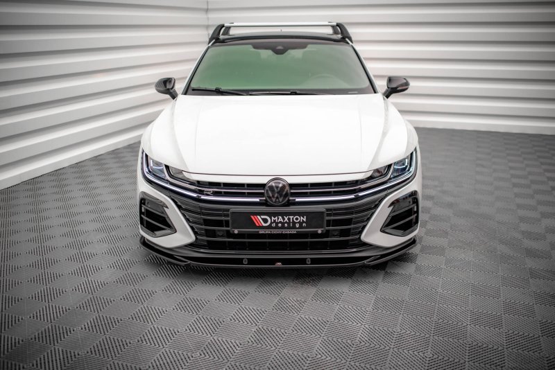 Maxton Front Ansatz V.1 für Volkswagen Arteon R schwarz Hochglanz VW-AR-1F-R-FD1-G