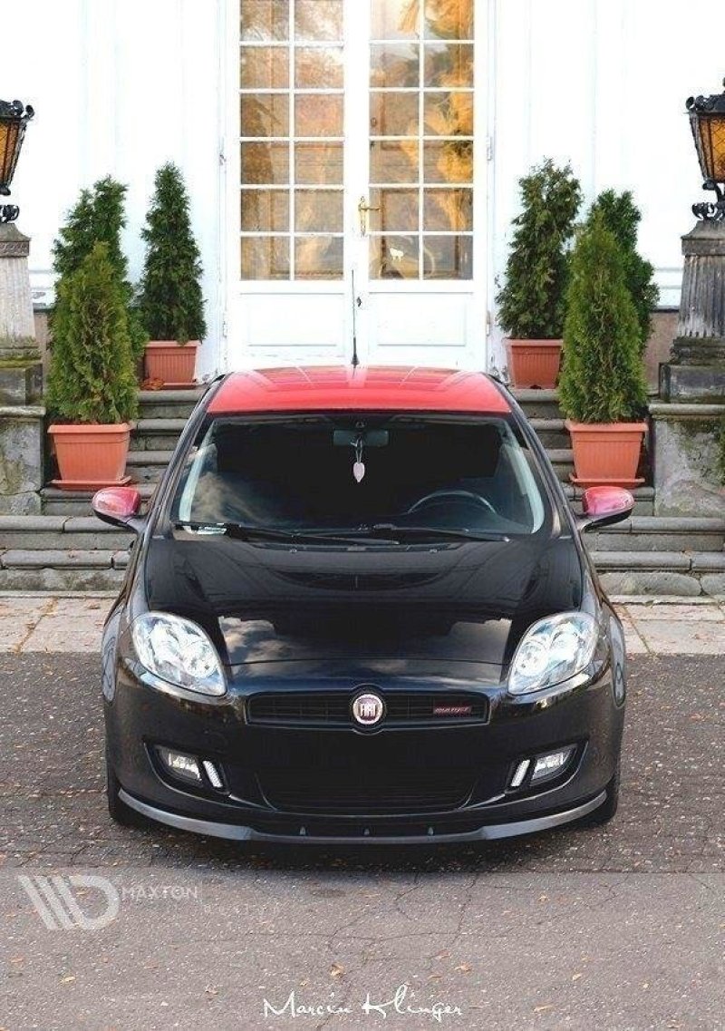 Maxton Front Ansatz für FIAT BRAVO II schwarz Hochglanz FI-BR-2-FD1-G