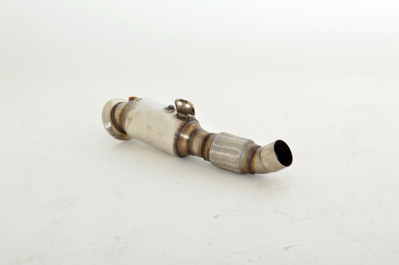 Friedrich Motorsport 90mm Downpipe mit 300 Zellen HJS Sport-Kat. Edelstahl 681366B-DPKAHJS