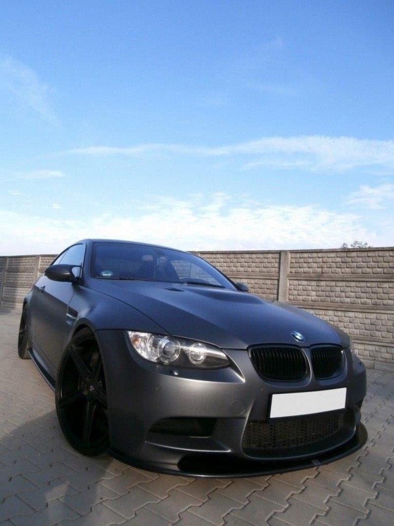 Maxton Front Ansatz für BMW M3 E92 / E93 (vor Facelift) schwarz Hochglanz BM-3-92-M-FD1-G