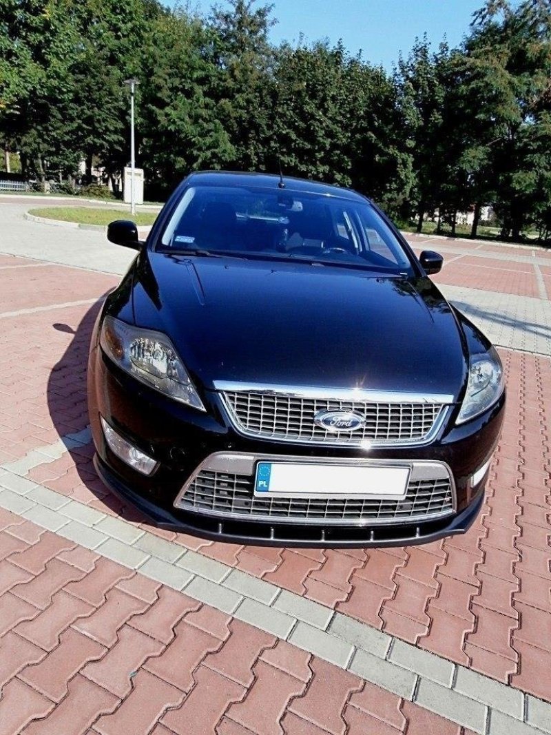 Maxton Front Ansatz für FORD MONDEO MK4 vor Facelift schwarz Hochglanz FO-MO-4-FD1-G