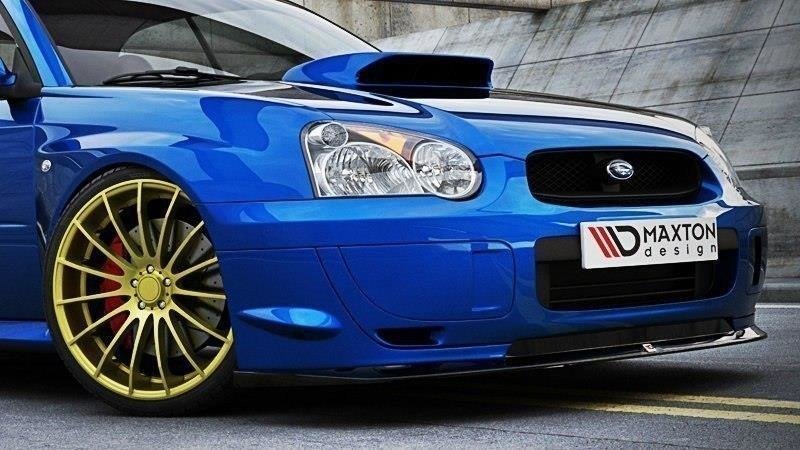 Maxton Front Ansatz für Subaru Impreza WRX STI (BLOBEYE) schwarz Hochglanz SU-IM-2F2-WRX-STI-FD1-G