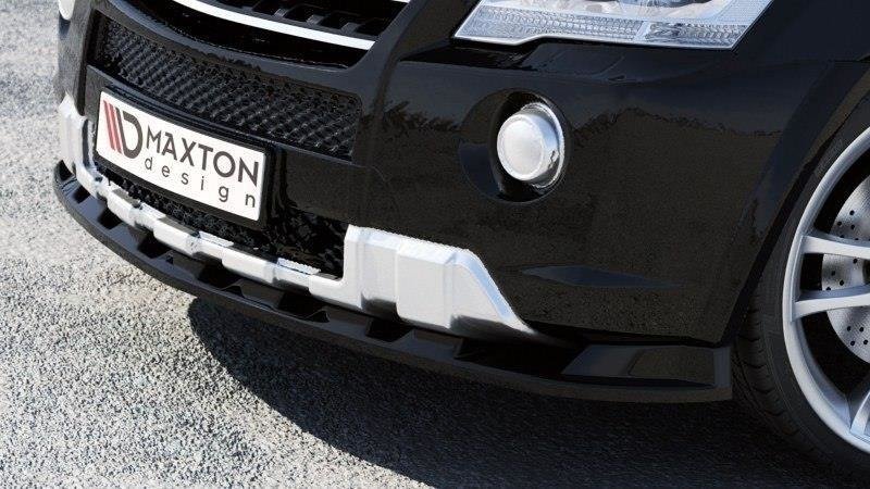 Maxton Front Ansatz für MERCEDES ML W164 AMG schwarz Hochglanz ME-ML-W164AMG-FD1-G