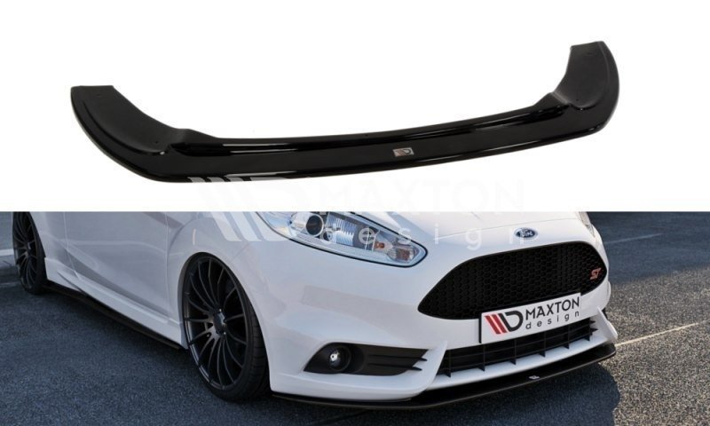 Maxton Front Ansatz V.2 für Ford Fiesta ST Mk7 FL schwarz Hochglanz FO-FI-7F-ST-FD2-G