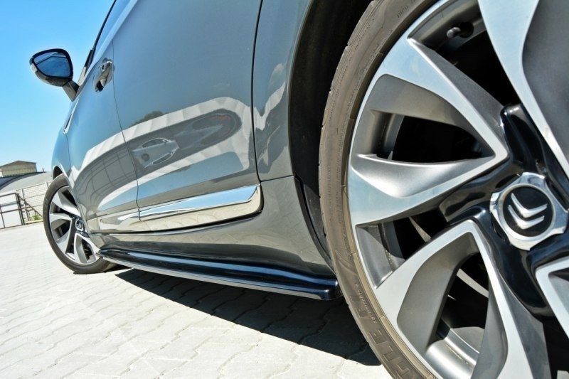 Maxton Seitenschweller Ansatz für CITROEN DS5 FACELIFT, PREFACE schwarz Hochglanz CI-DS5-1/1F-SD1-G