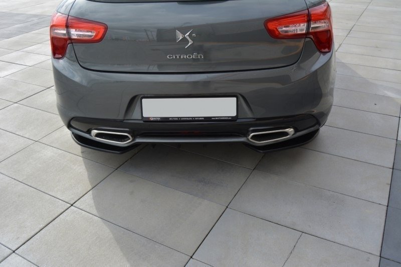 Maxton Heck Ansatz Flaps Diffusor für CITROEN DS5 FACELIFT, PREFACE Carbon Look  CI-DS5-1/1F-RSD1-C