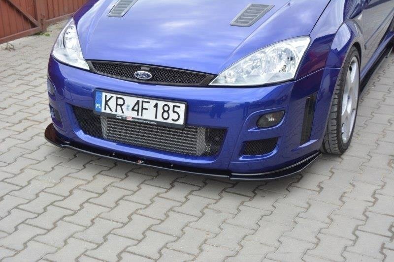 Maxton Front Ansatz für Ford Focus RS Mk1 schwarz Hochglanz FO-FO-1-RS-FD1-G