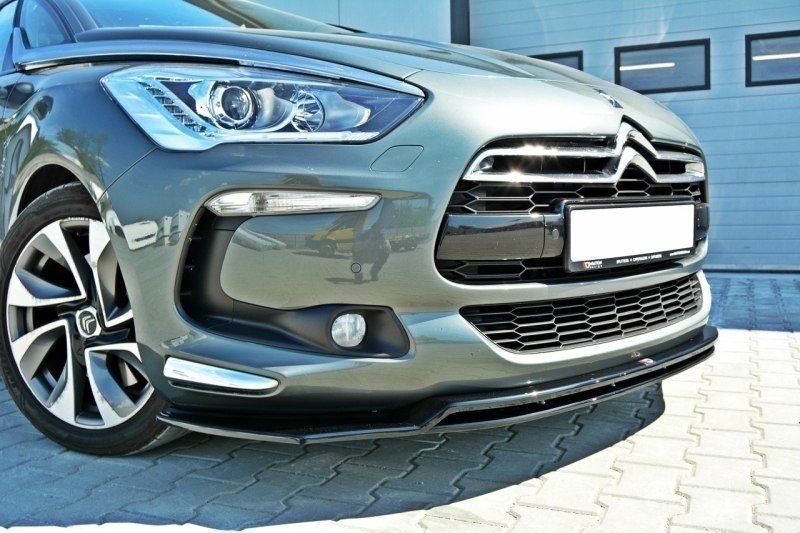 Maxton Front Ansatz für v.3 CITROEN DS5 FACELIFT schwarz Hochglanz CI-DS5-1/1F-FD1G+FD1R-G