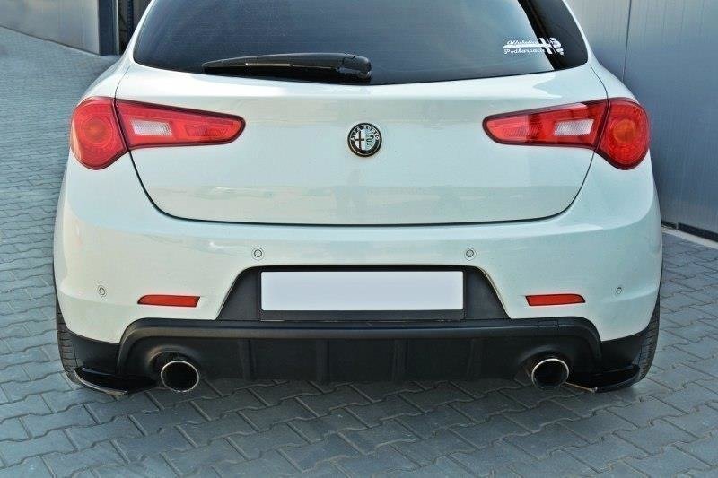 Maxton Heck Ansatz Flaps Diffusor für ALFA ROMEO GIULIETTA schwarz Hochglanz AL-GU-1-Z-RSD1-G