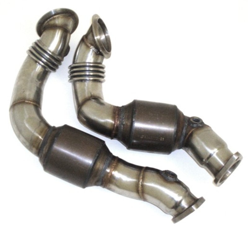 Friedrich Motorsport 2x70mm Downpipe-Satz mit 200 Zellen HJS Sport-Kat. Edelstahl 881350-DPKAHJS