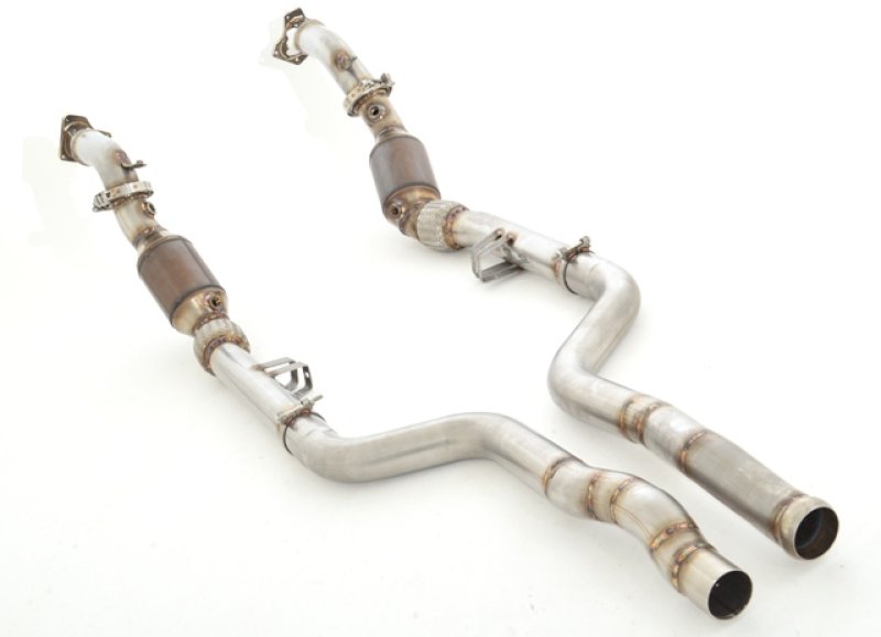 Friedrich Motorsport 2x 70mm Downpipe mit 200 Zellen Sport-Kat. Edelstahl 881620A-DPKAEU6