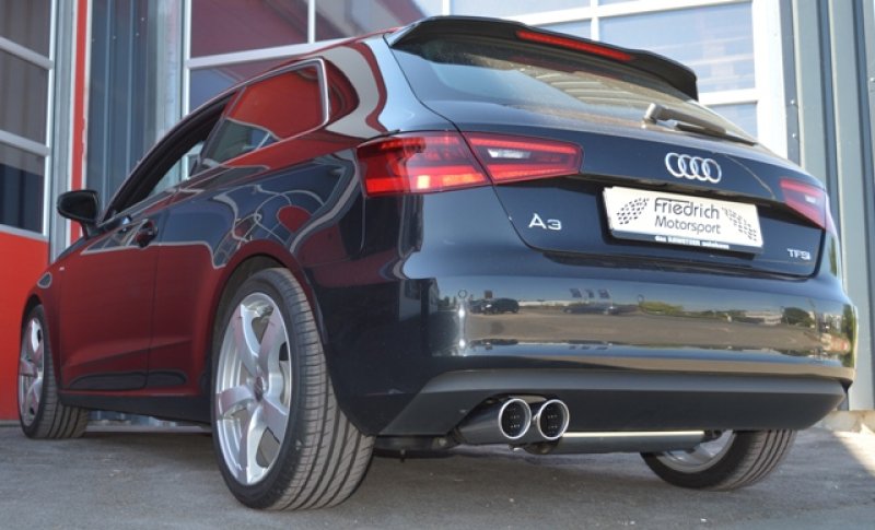 Friedrich Motorsport Sportendschalldämpfer Audi A3 8V 3-Türer Frontantrieb 921050B-X