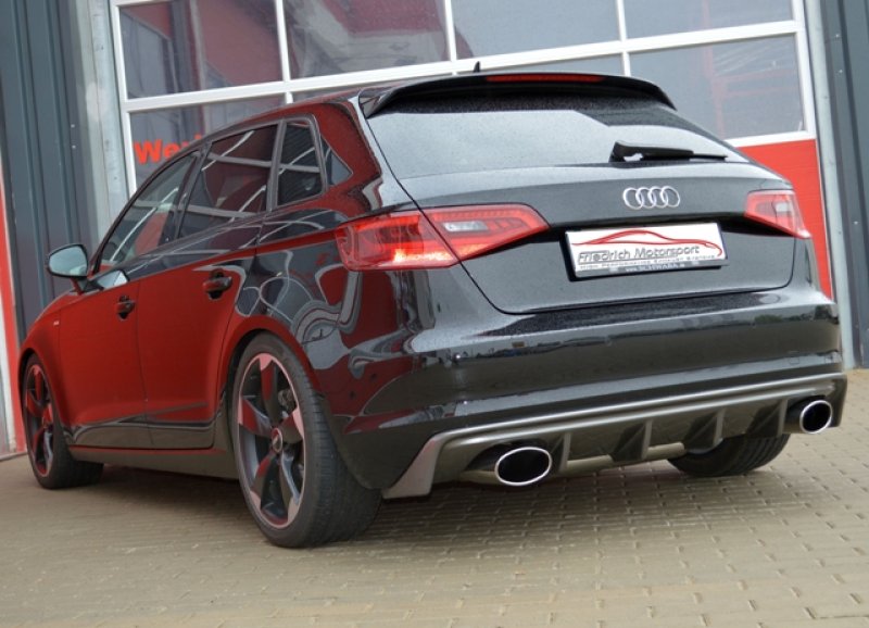 Friedrich Motorsport Duplex Sportendschalldämpfer aluminierter Stahl 921053D-X