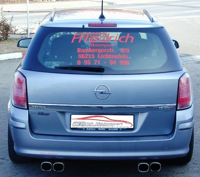 Friedrich Motorsport Duplex Sportendschalldämpfer Opel Astra H Caravan 921160D-x