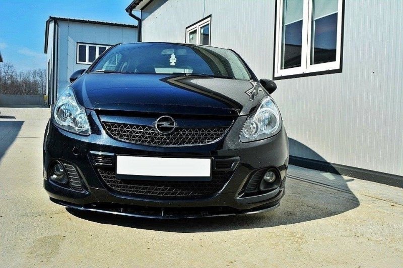 Maxton Front Ansatz für OPEL CORSA D (FÜR OPC / VXR) schwarz Hochglanz OP-CO-D-OPC-FD1-G