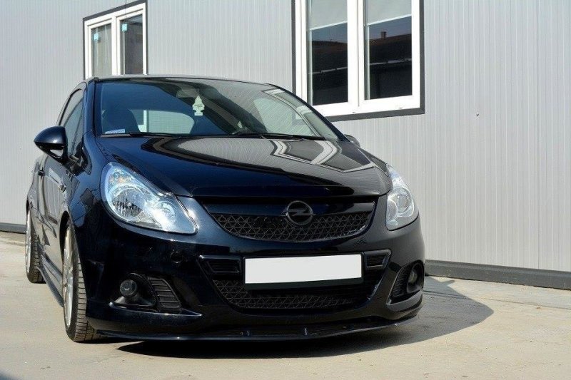 Maxton Front Ansatz für OPEL CORSA D (FÜR OPC / VXR) schwarz Hochglanz OP-CO-D-OPC-FD1-G
