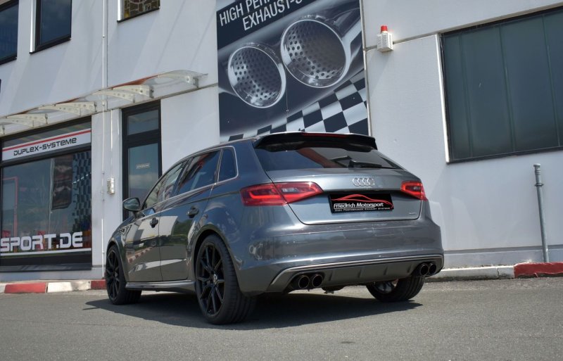 Friedrich Motorsport Duplex Sportendschalldämpfer Audi A3 8V Sportback Quattro 971054SLD-X