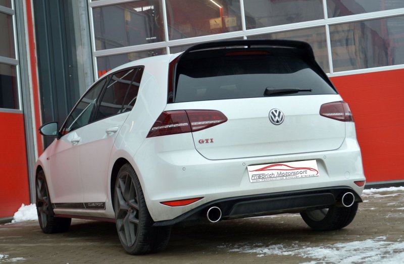 Friedrich Motorsport 76mm Duplex-Sportendschalldämpfer VW Golf 7 GTI Clubsport 971450AGD-x3-X