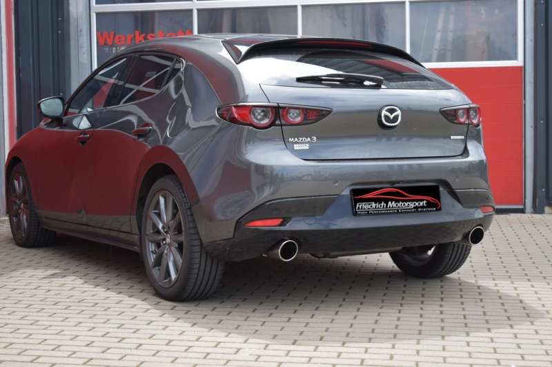 Friedrich Motorsport Duplex-Sportendschalldämpfer Mazda 3 (BP) 5-Türer Frontantrieb 972222D-X