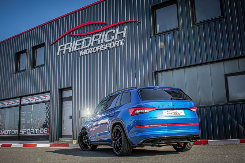 Friedrich Motorsport 76mm Duplex-Sportendschalldämpfer Skoda Kodiaq NS Allrad 972539RLTD-X3