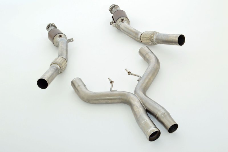 Friedrich Motorsport 2x 76mm Downpipe-Unterteil mit 200 Zellen Sport-Kat. 981625-X3-DPKAEU6