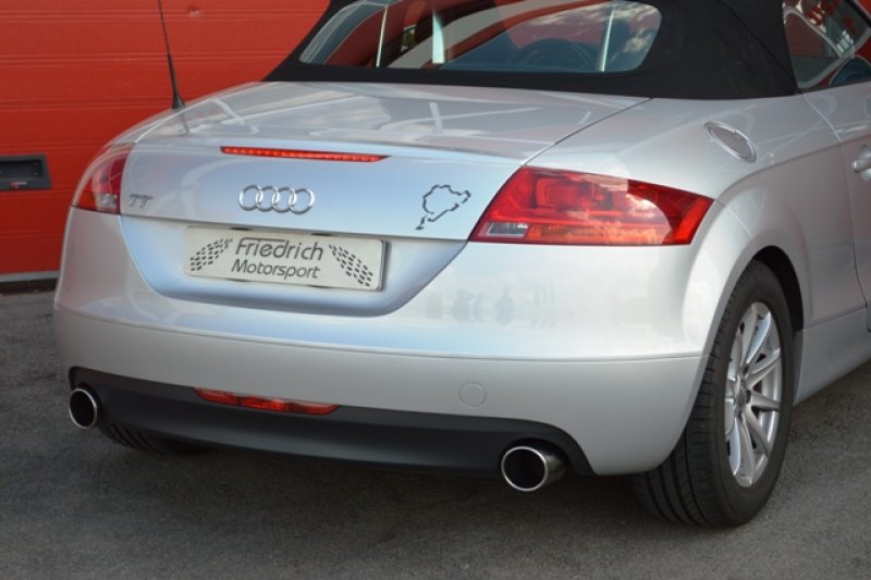 Friedrich Motorsport 76mm Duplex-Anlage Audi TT 8J Frontantrieb 991029A-x3-X