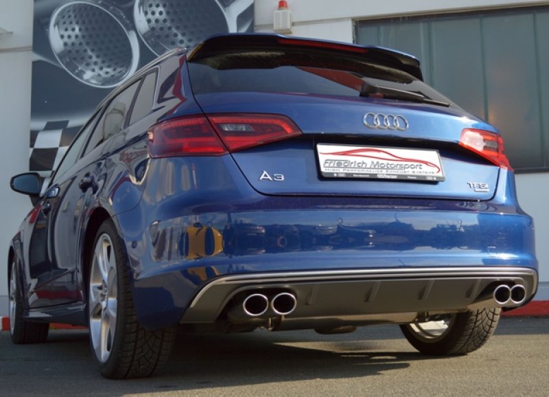 Friedrich Motorsport 76mm Duplex-Anlage Audi A3 8V Sportback Quattro 991054T-x3-X